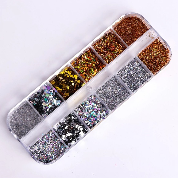 1 Case Glitter Powder Nail Decoration - Picture 4 of 5